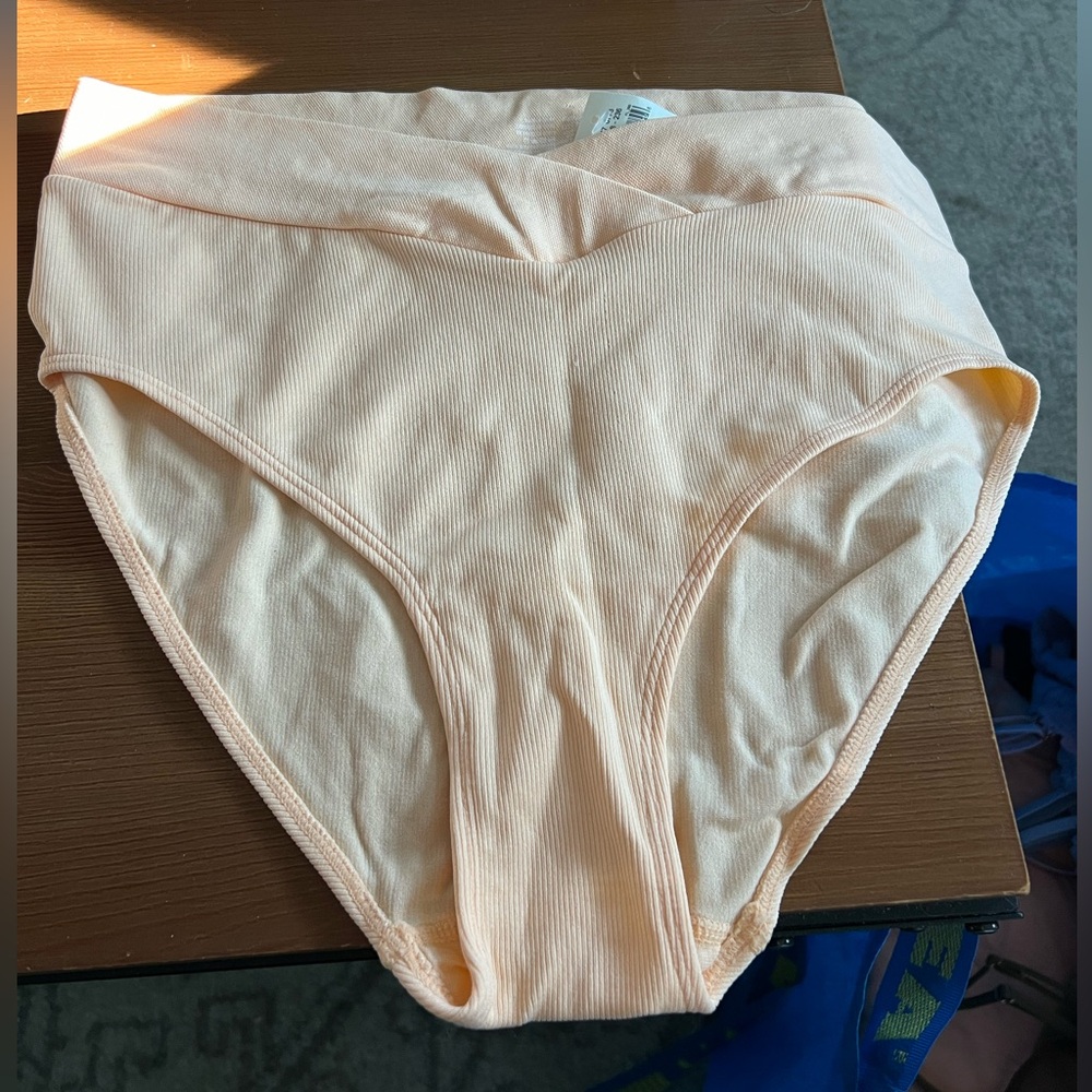 Aerie Seamless Crossover High Waisted Mom Undie, NWT, XXL, Color: Acorn Leaf